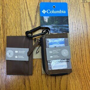 Columbia wallet ultimate capacity card case RFID secure carabiner removable case